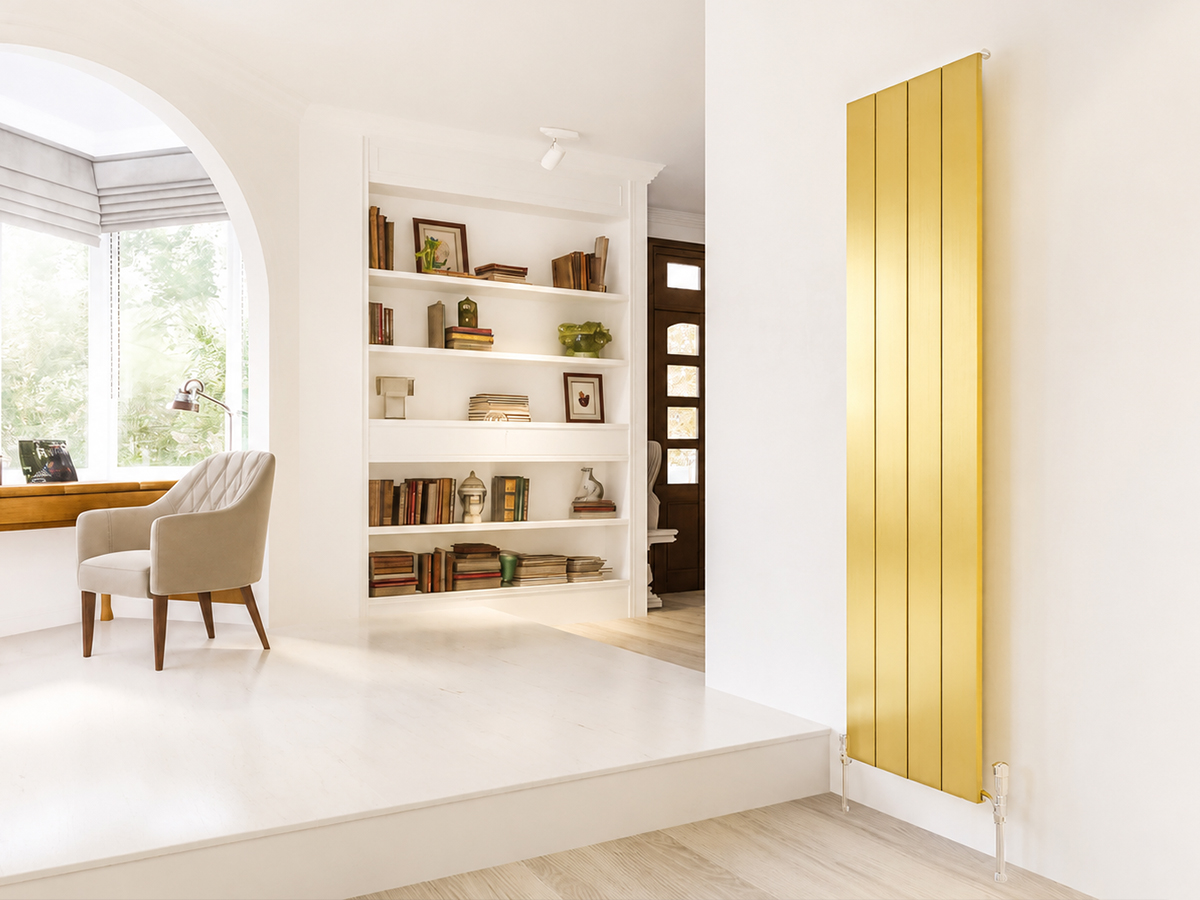 Calorifer decorativ LOJIMAX colecția KALSEDON 1600x375 mm, GOLD SATIN