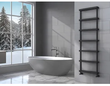 Uscător de prosoape de design LOJIMAX colecția FABIO 1000x500 mm, Antracit