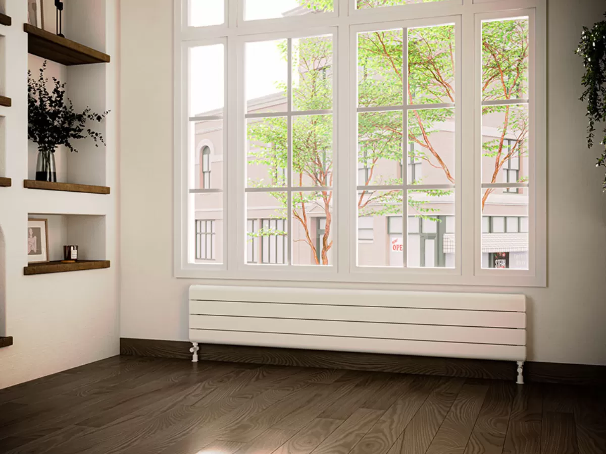 ALUMINUM HORIZONTAL RADIATOR NIORA HRZ inaltimea 800 mm. latimea 244 mm. alb mat