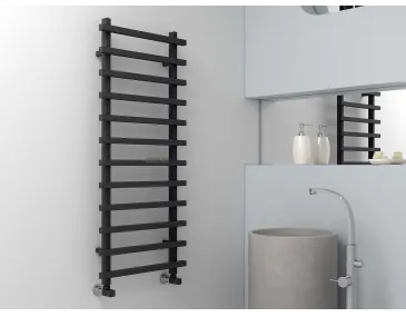 Uscător de prosoape de design CARISA, colecția BARON L, 800x500 mm, NEGRU