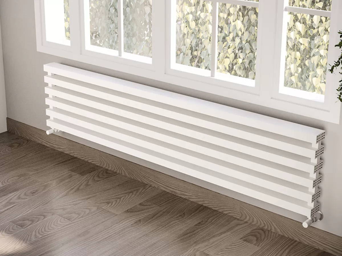 ALUMINUM HORIZONTAL RADIATOR OPAL HRZ inaltimea 800 mm. latimea 315 mm. alb mat