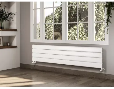ALUMINUM HORIZONTAL RADIATOR DIAMOND DOUBLE HRZ inaltimea 1000 mm. latimea 296 mm. negru mat