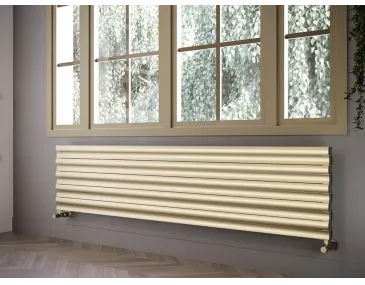 ALUMINUM HORIZONTAL RADIATOR TOSINA DOUBLE HRZ inaltimea 1600 mm. latimea 408 mm. negru mat