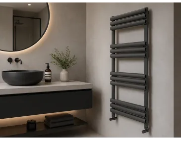 Uscător de prosoape de design LOJIMAX colecția TALIA 1550x500 mm, Antracit