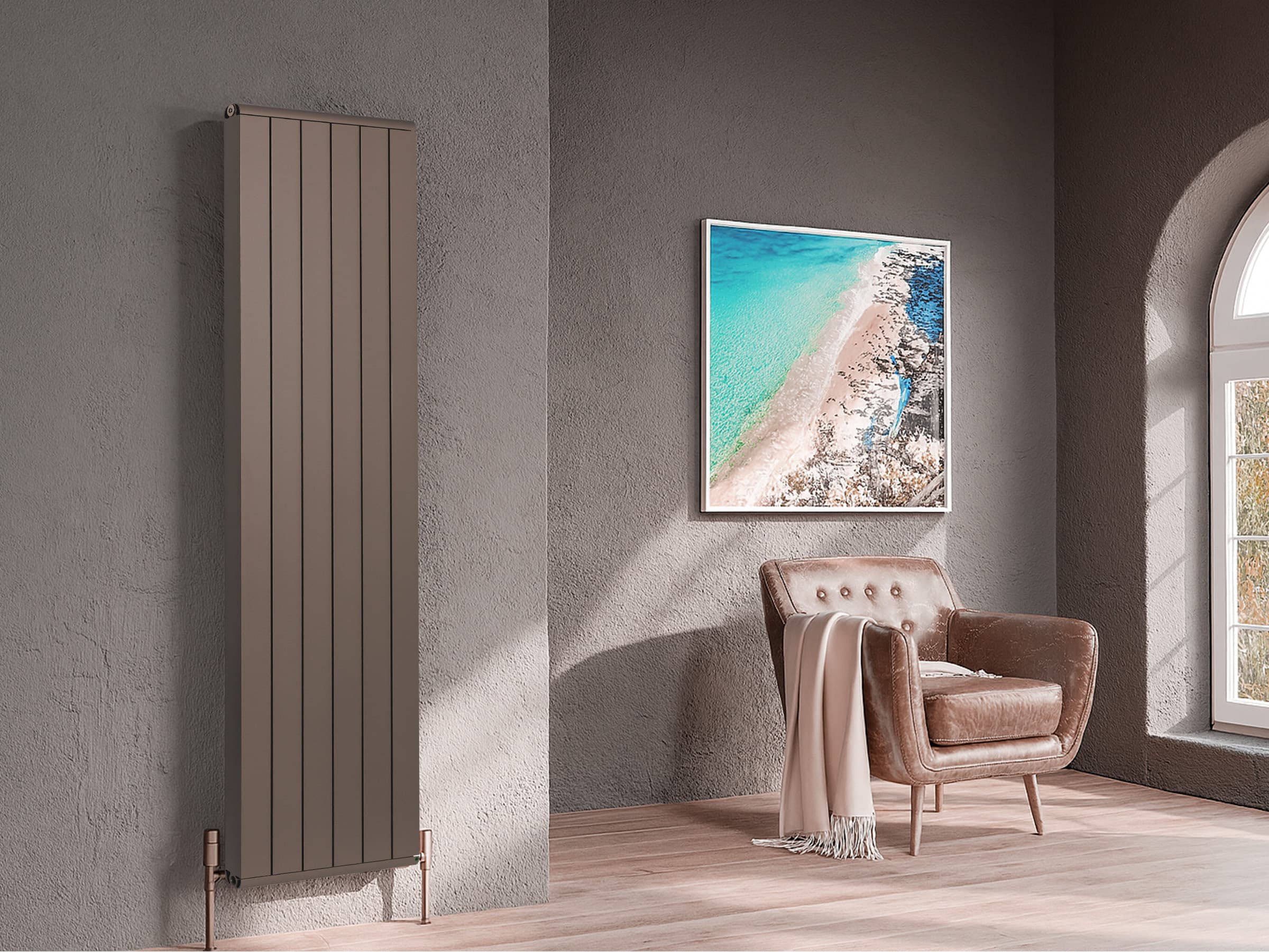 Calorifer decorativ LOJIMAX, colectia  LOVA LINE высота 300 mm. ширина 316 mm. RAL mat kiwi