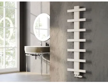 Uscător de prosoape de design LOJIMAX colecția ALBATROS STYLE 1140x450 mm, Lemon