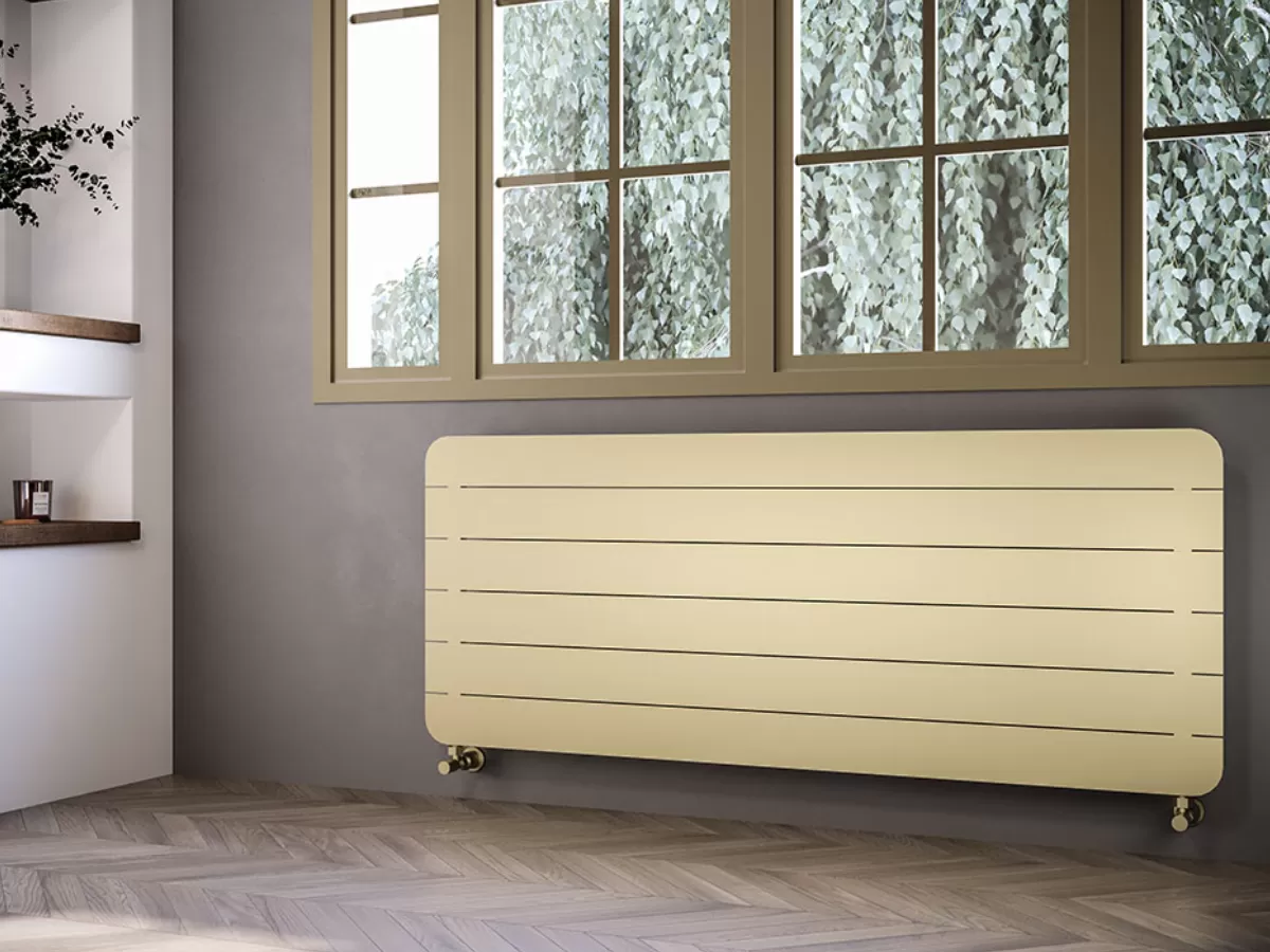 ALUMINUM HORIZONTAL RADIATOR EXA HRZ высота 800 мм. ширина 306 мм. черный мат