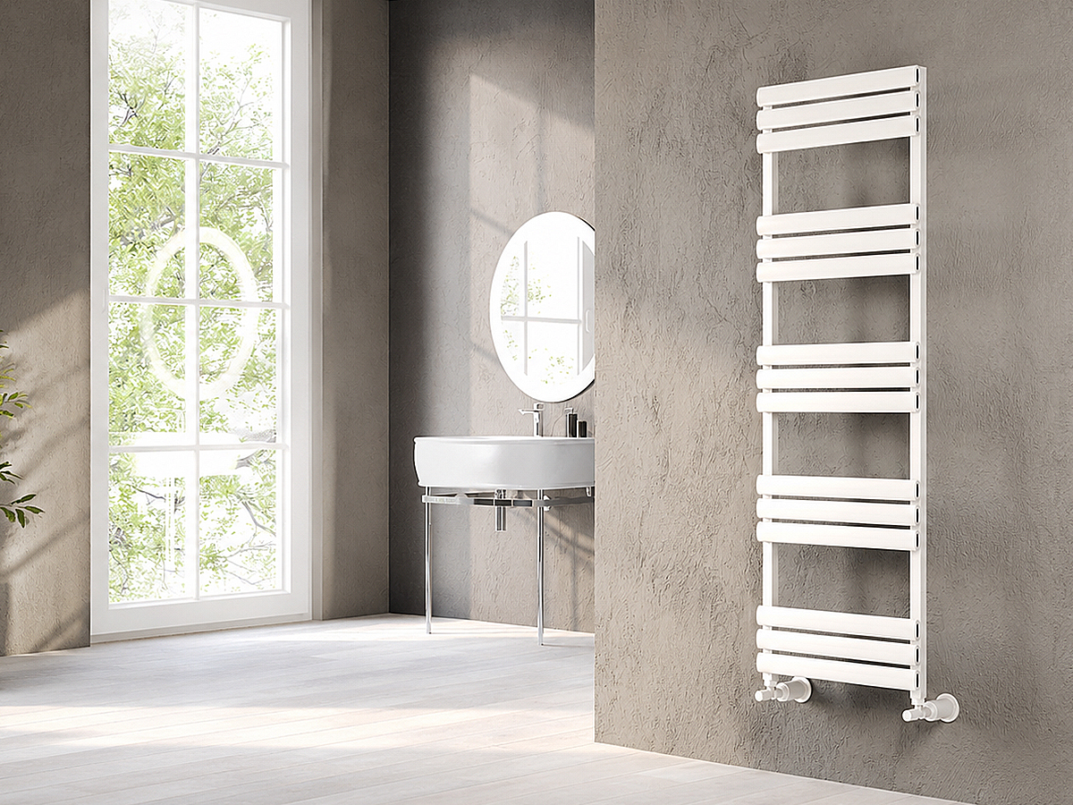 Uscător de prosoape de design LOJIMAX colecția TALIA 1550x500 mm, Alb