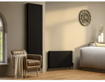 Calorifer decorativ LOJIMAX colecția LOVA LINE 1400x481 mm, Negru