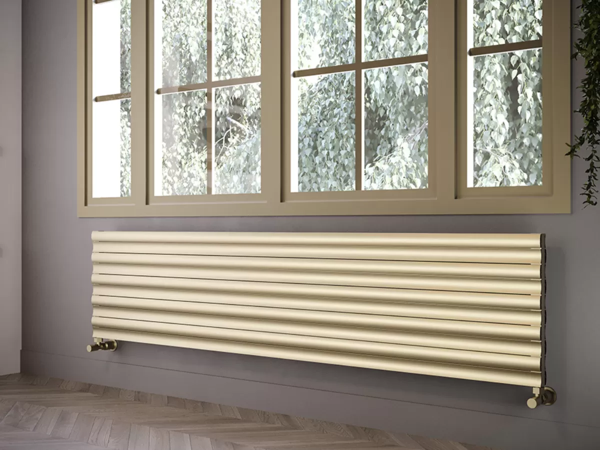 ALUMINUM HORIZONTAL RADIATOR TOSINA DOUBLE HRZ inaltimea 800 mm. latimea 162 mm. alb mat