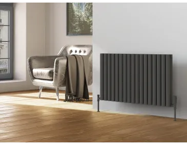 Calorifer decorativ LOJIMAX colecția BELLA DOUBLE 500x1171 mm, Antracit