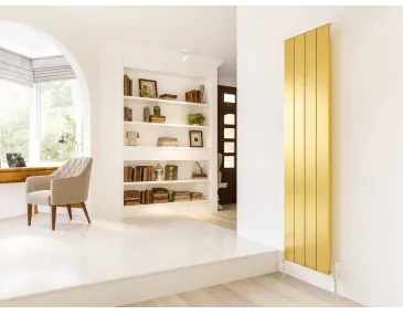 Radiator de designer LOJIMAX colecția KALSEDON 1600x375 mm, GOLD SATIN