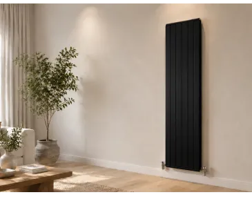 Calorifer decorativ CARISA, colecția BUTTERFLY, 1800x476 mm, NEGRU