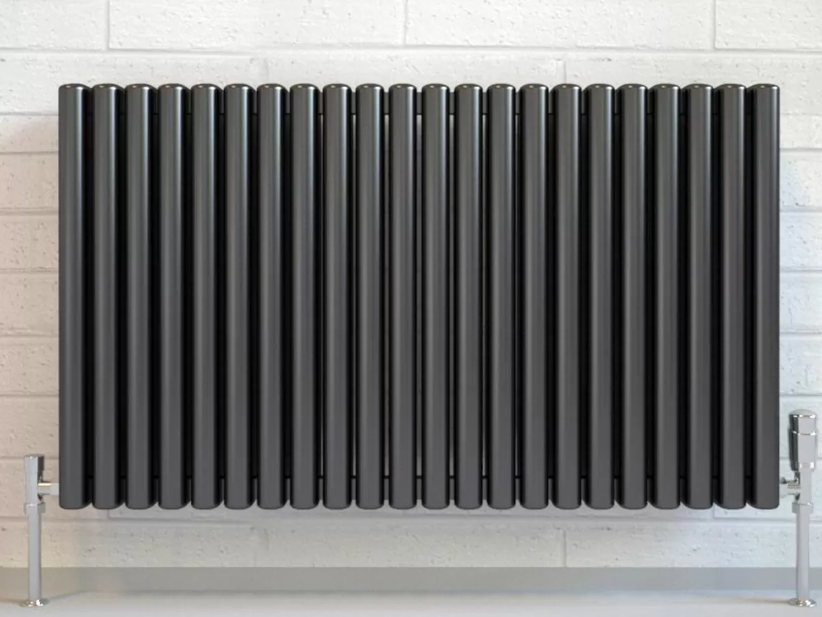 Calorifer decorativ LOJIMAX, colectie RETRO PLUS 800 mm. 1282 mm. negru mat