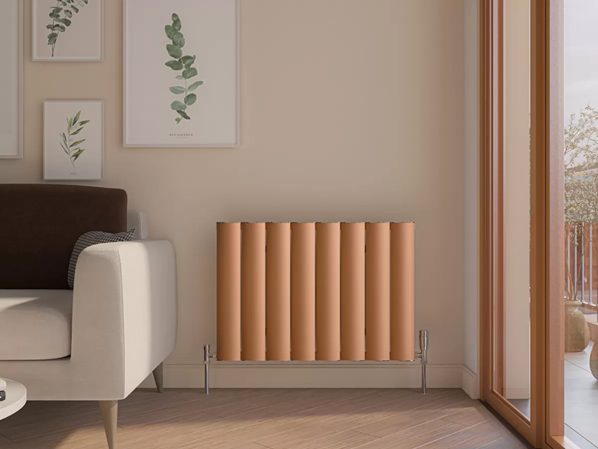 Calorifer decorativ LOJIMAX, colectie OTIS 200 mm. 308 mm. negru mat
