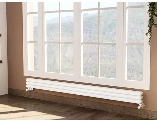 ALUMINUM HORIZONTAL RADIATOR RETRO PLUS HRZ inaltimea 800 mm. latimea 270 mm. negru mat
