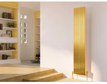 Calorifer decorativ LOJIMAX colecția BAMBOO 1600x359 mm, Gold Matt Anodising