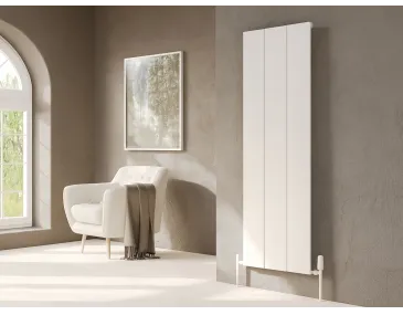 Calorifer decorativ LOJIMAX, colectia  NISH DOUBLE inaltimea 200 mm. latimea 404 mm. alb mat