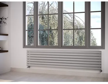 ALUMINUM HORIZONTAL RADIATOR BELLA HRZ inaltimea 1800 mm. latimea 286 mm. negru mat
