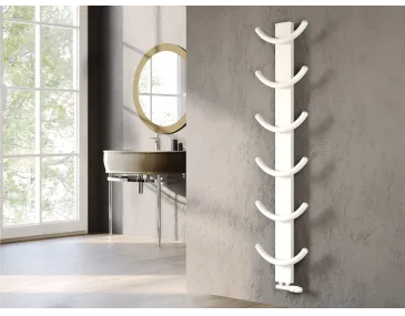 Uscător de prosoape de design LOJIMAX colecția OXY 1000x400 mm, Alb