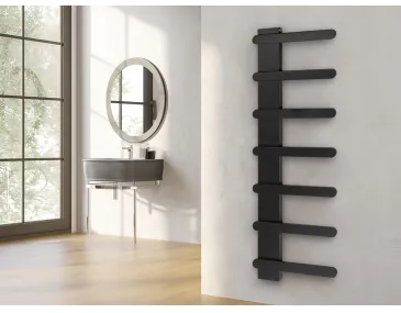 Uscător de prosoape de design LOJIMAX colecția NUMMO STYLE 1540x450 mm, Negru