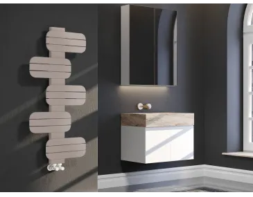 Uscător de prosoape de design LOJIMAX colecția BAMITO 1070x500 mm, Kiwi