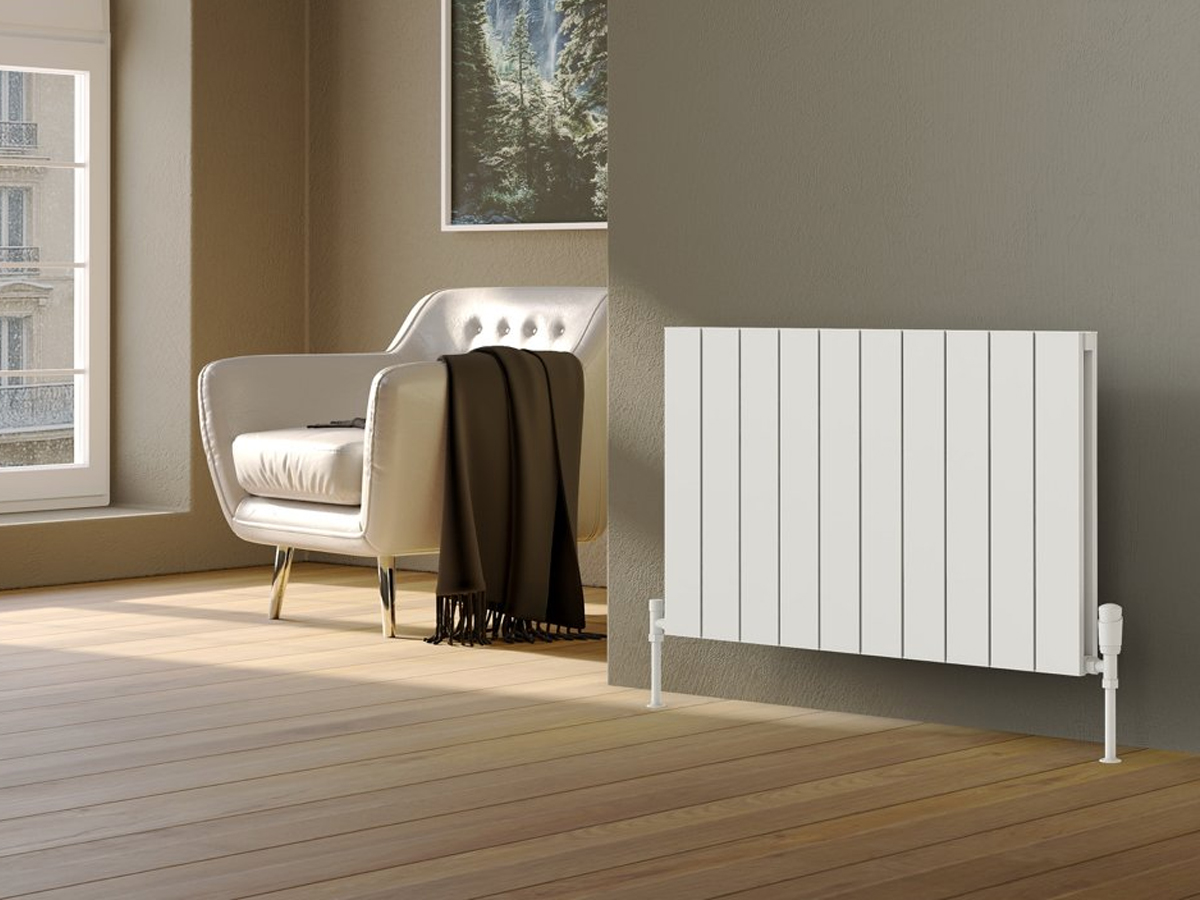 Calorifer decorativ LOJIMAX colecția KALSEDON DOUBLE 500x755 mm, Alb