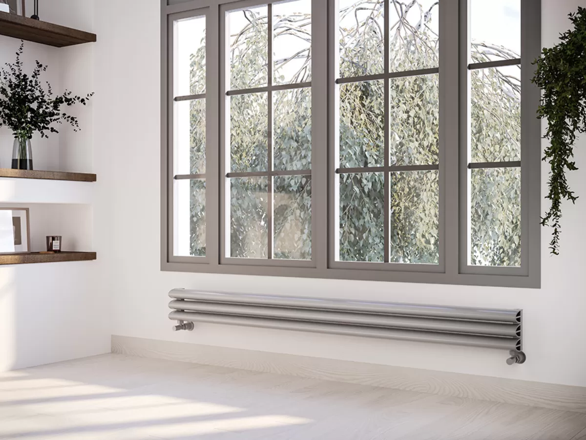 ALUMINUM HORIZONTAL RADIATOR ALBITE HRZ inaltimea 800 mm. latimea 270 mm. alb mat