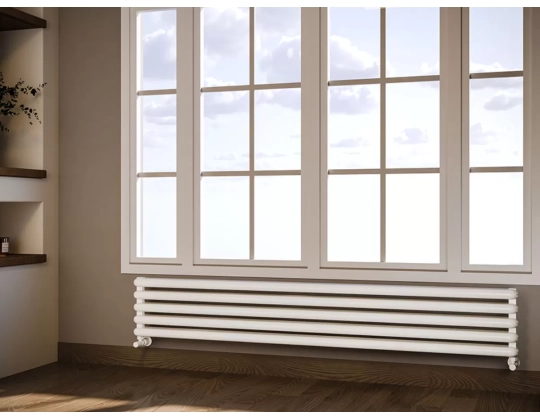 ALUMINUM HORIZONTAL RADIATOR CAST HRZ inaltimea 800 mm. latimea 280 mm. negru mat