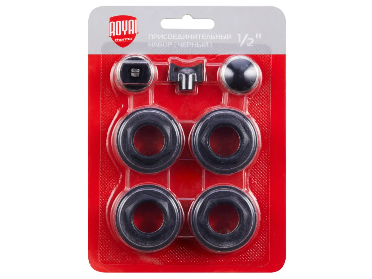 Kit 7 in 1 montaj radiator Royal 1"x1/2"