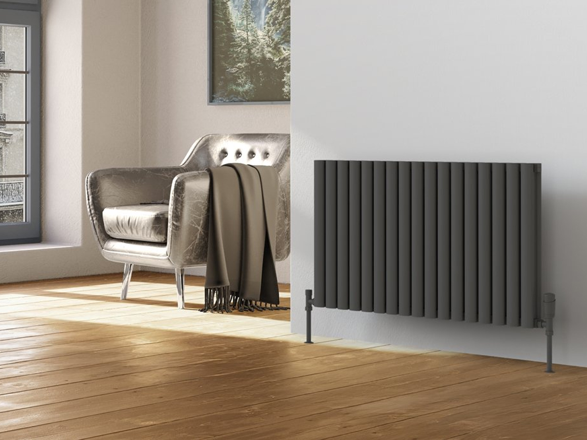 Calorifer decorativ LOJIMAX colecția BELLA DOUBLE 500x1466 mm, Antracit