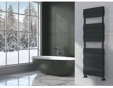 Uscător de prosoape de design LOJIMAX colecția LIA DOUBLE 1200x500 mm, Antracit