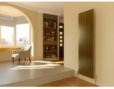 Дизайнерский радиатор LOJIMAX коллекция KALSEDON 1600x470 мм, BRONZE SATIN