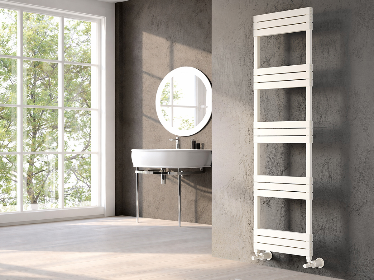 Uscător de prosoape de design LOJIMAX colecția ELEGANT 1000x600 mm, Alb