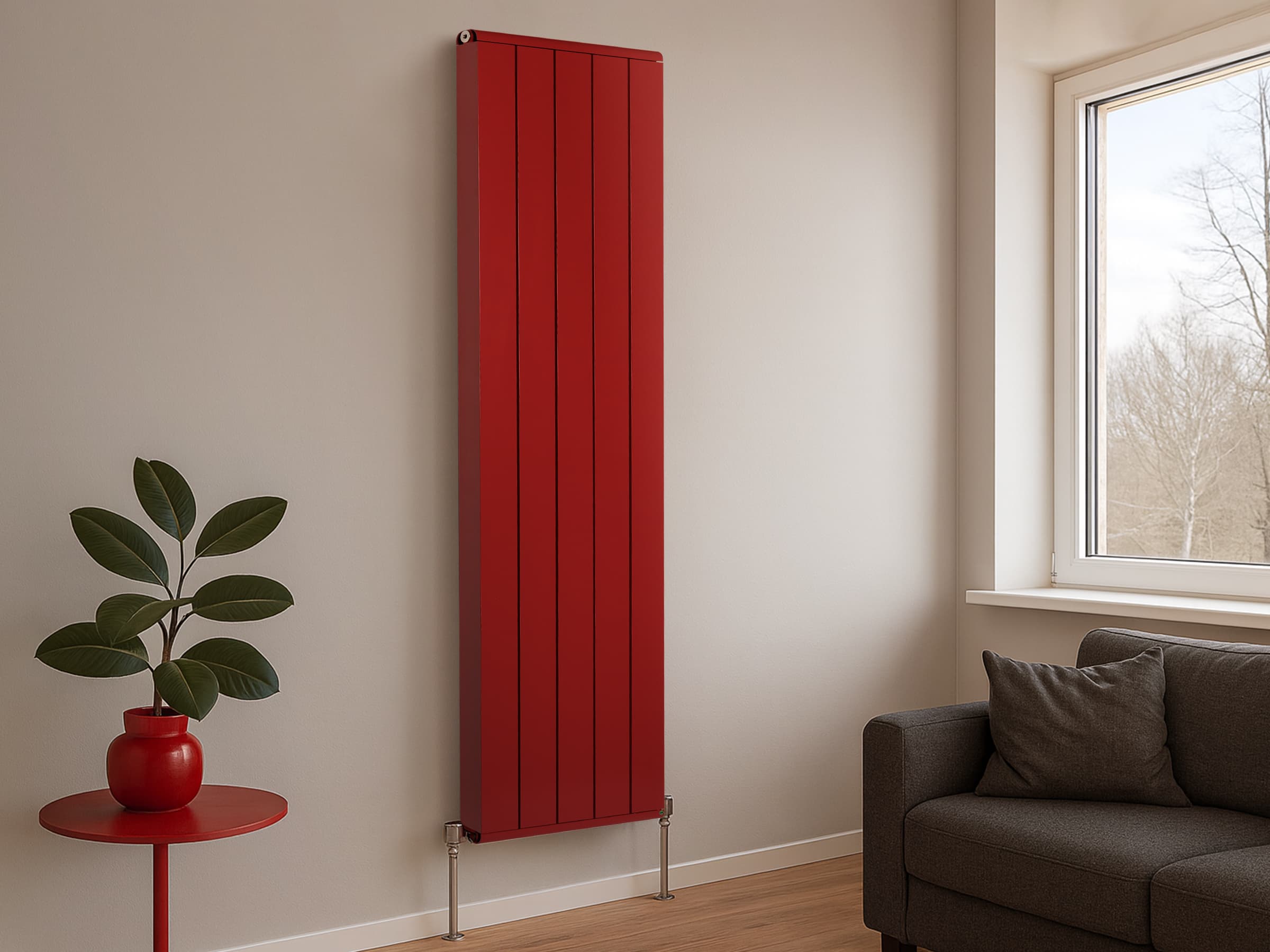 Calorifer decorativ LOJIMAX, colectia  LOVA LINE высота 300 mm. ширина 316 mm. RAL mat 8012