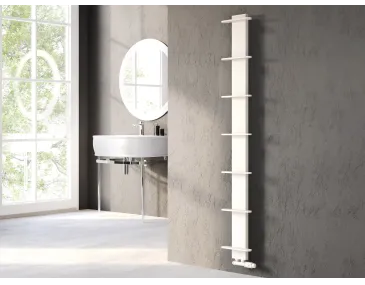 Uscător de prosoape de design LOJIMAX colecția CARETTA 1675x250 mm, Alb