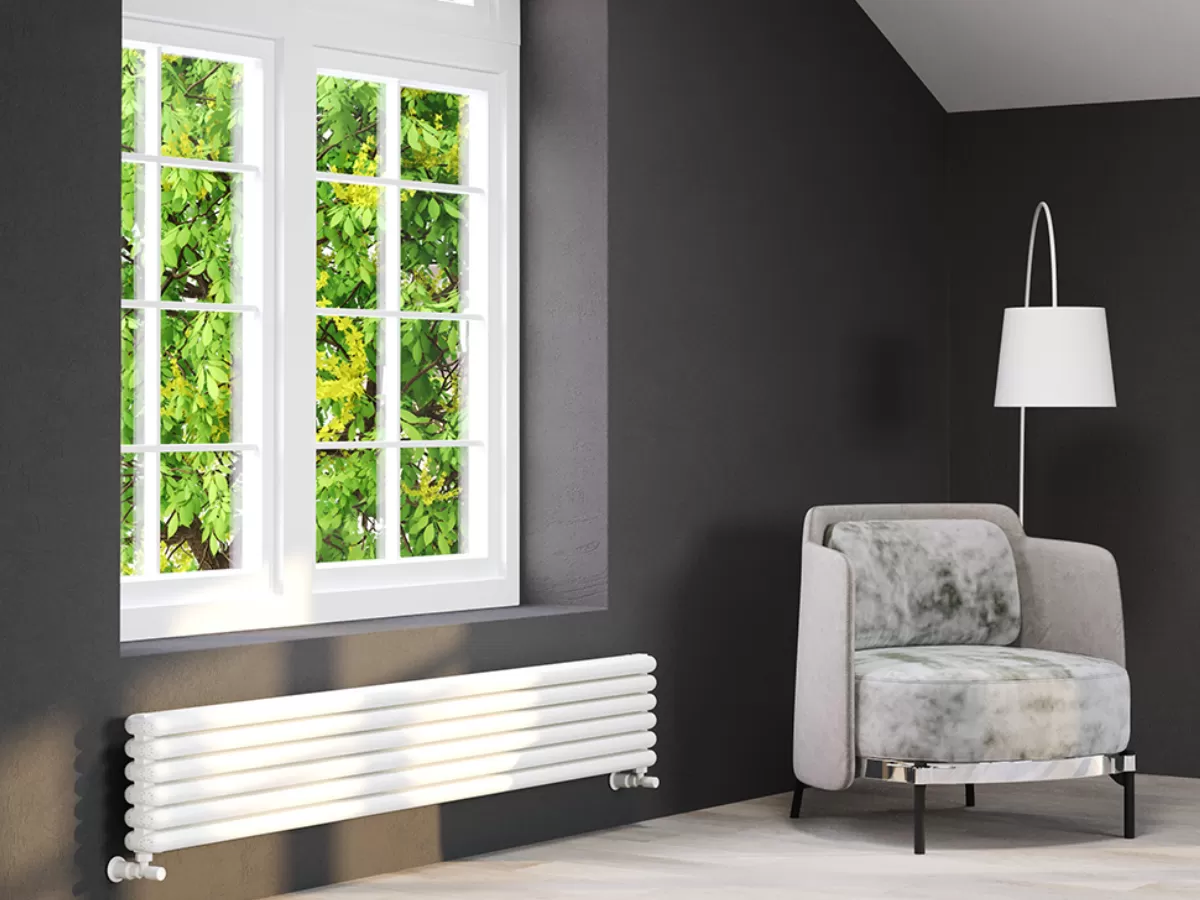 ALUMINUM HORIZONTAL RADIATOR CAST PLUS HRZ inaltimea 800 mm. latimea 270 mm. alb mat