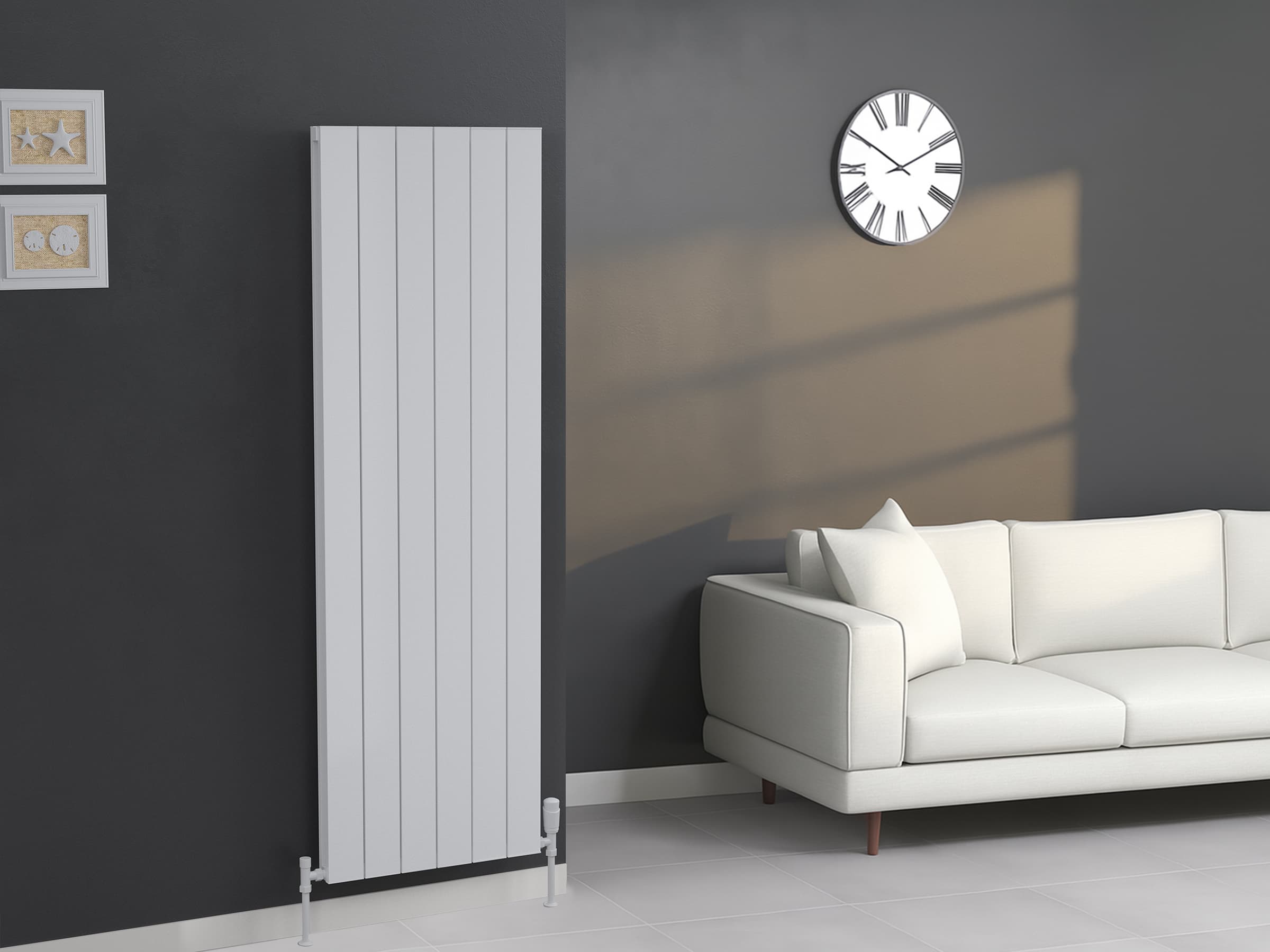 Calorifer decorativ LOJIMAX, colectie KALSEDON DOUBLE 300 mm. 280 mm.