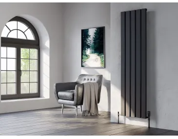 Calorifer decorativ LOJIMAX colecția DIAMOND 1800x396 mm, Negru