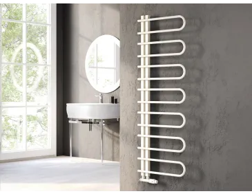 Uscător de prosoape de design LOJIMAX colecția CORTE 1200x500 mm, Lemon