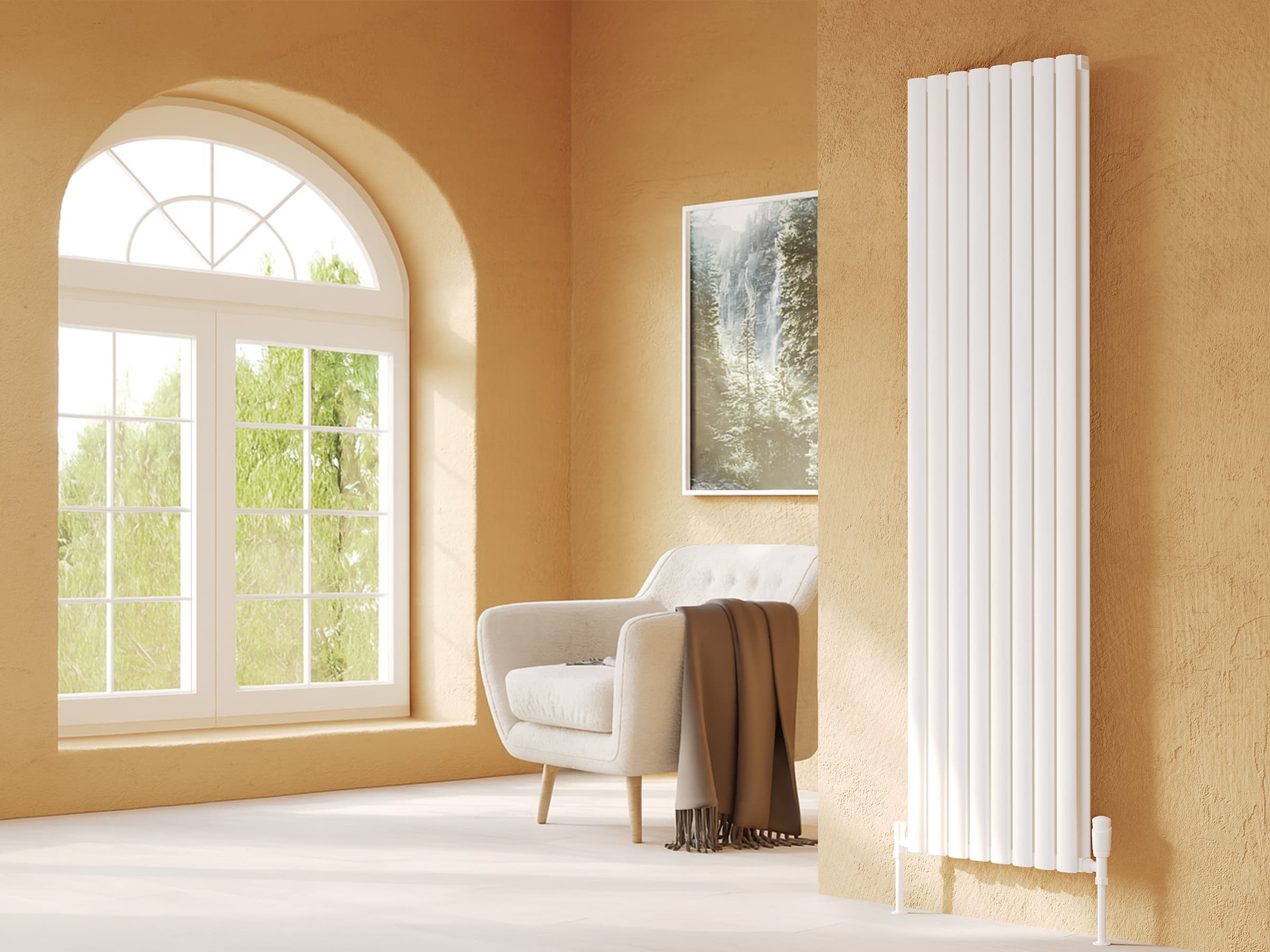 Calorifer decorativ LOJIMAX, colectie BELLA DOUBLE 300 mm. 286 mm.