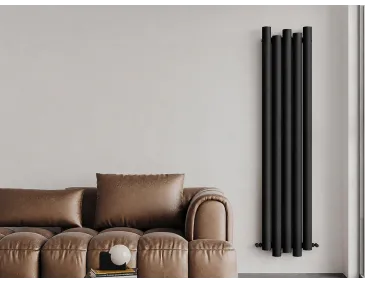 Calorifer decorativ CARISA, colecția MOTION, 1800x470 mm, NEGRU