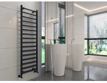 Uscător de prosoape de design CARISA, colecția LARA L, 800x485 mm, NEGRU