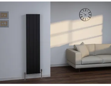 Calorifer decorativ  LOJIMAX colecția KALSEDON DOUBLE 1600x470 mm, BLACK SATIN