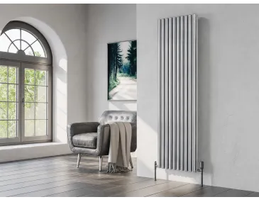 Calorifer decorativ LOJIMAX colecția BELLA DOUBLE 1800x404 mm, Crom