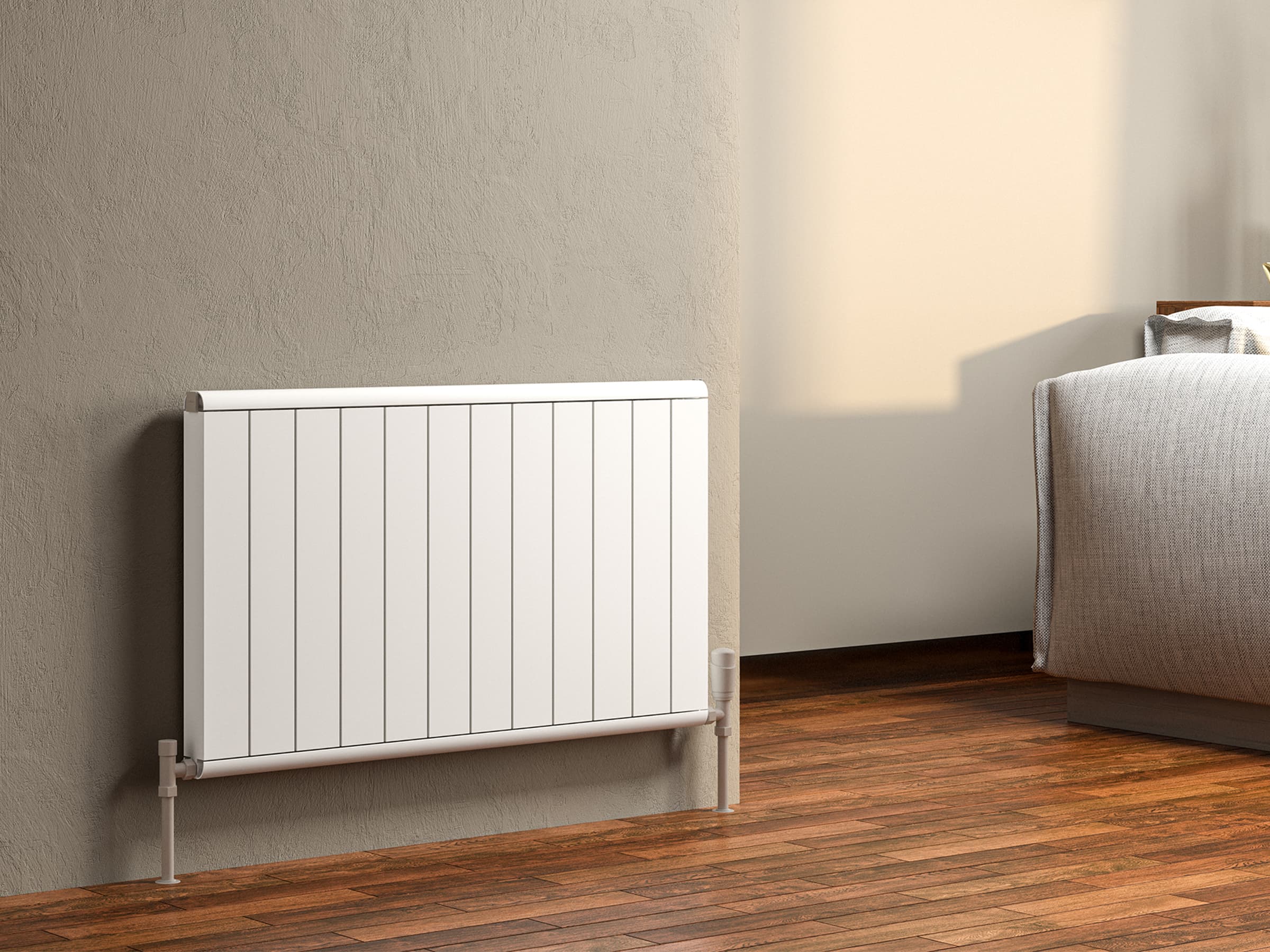 Calorifer decorativ LOJIMAX colecția LOVA LINE 600x967 mm, Alb