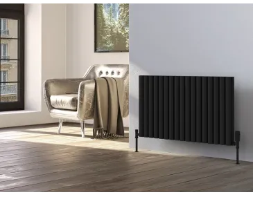 Calorifer decorativ LOJIMAX colecția BELLA DOUBLE 500x1466 mm, Negru