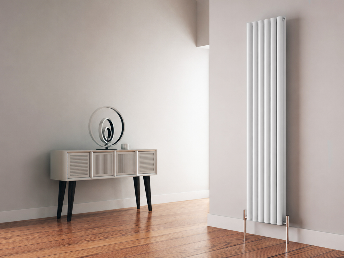 Radiator de design CARISA, colecția TALLIS DOUBLE, 1800x410 mm, ALB