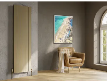 Calorifer decorativ  LOJIMAX colecția KALSEDON DOUBLE 1600x375 mm, GOLD SATIN