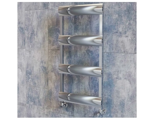 Uscător de prosoape decorativ LOJIMAX, colecția WALDO STYLE Lățime 400 mm. Înălțime 1800 mm. alb mat